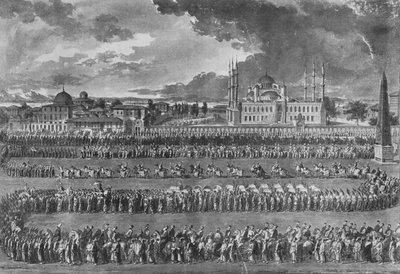 Procession of the Sultan on the Hippodrome by Jean Jacques Francois Le Barbier