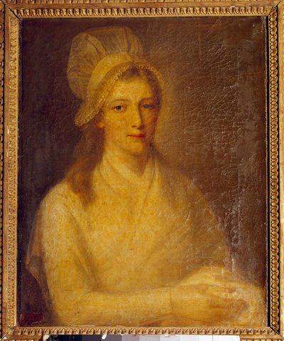Portrait of Marie Anne Charlotte Corday by Jean Jacques Hauer