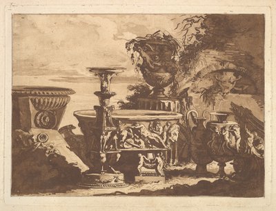 Composition with the Medici Vase, from Recueil de Compositions par Lagrenée Le Jeune Collection by Jean Jacques Lagrenee