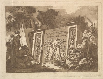 Frontispiece, from Recueil de Compositions par Lagrenée Le Jeune Collection of Compositions by Jean Jacques Lagrenee