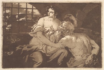 Roman Charity, in an Album Containing Recueil de Compositions, 1782-1821 by Jean Jacques Lagrenee