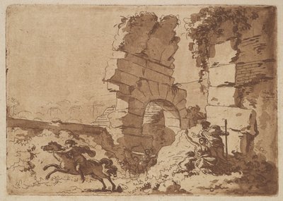 The Colosseum, in an album containing Recueil de Compositions par Lagren by Jean Jacques Lagrenee