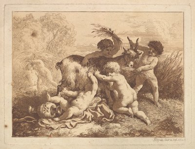 The Young Harvesters and the Goat, in an Album by Jean Jacques Lagrenee