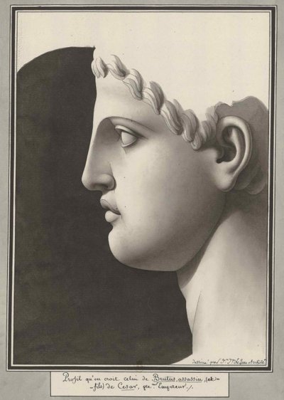 Brutus assassin en fils de César by Jean Jacques Lequeu