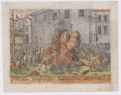 The Execution of Anne du Bourg on December 23, 1559 by Jean Jacques Perrissin