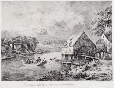 A Mill on the Banks of the River by Jean Jacques de Boissieu