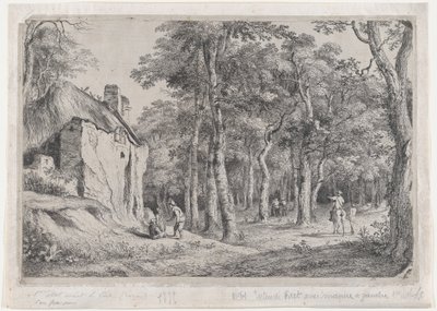 Cottage at the Entrance to a Forest by Jean Jacques de Boissieu