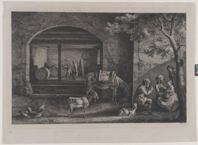 Interior of a Farm at Saint-Jean-de-Touslas, 1793 by Jean Jacques de Boissieu