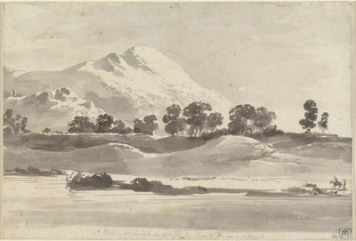Mount Cairo from across the Melfa River by Jean Jacques de Boissieu