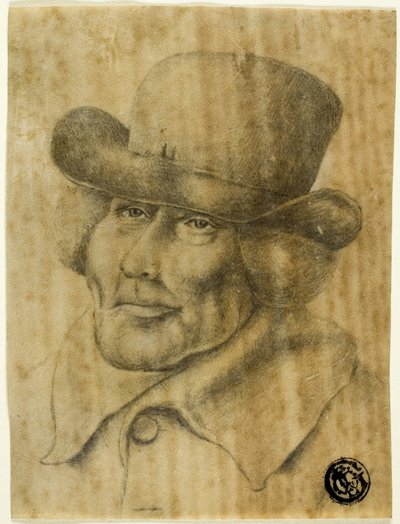 Portrait Bust of an Old Man Wearing Hat and Overcoat by Jean Jacques de Boissieu