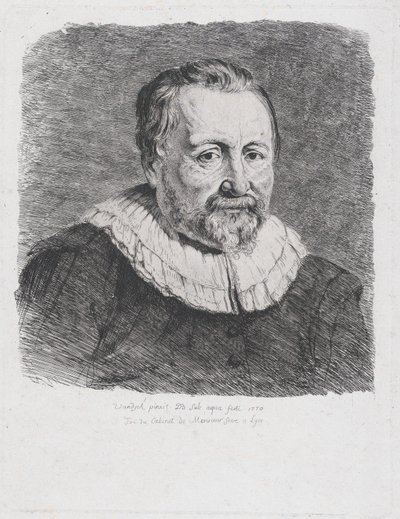 Portrait, after Van Dyck, 1770 by Jean Jacques de Boissieu