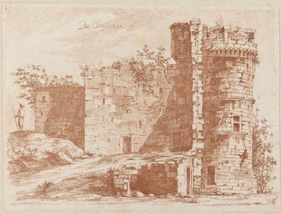 Ruins of an Old Castle at Saint-Chamond, Loire by Jean Jacques de Boissieu