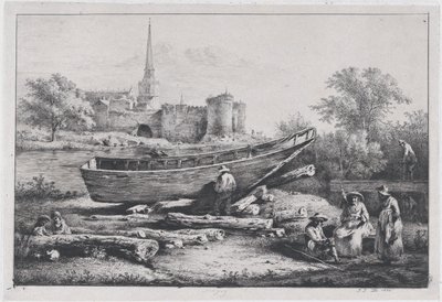 The Construction Site in Savigny by Jean Jacques de Boissieu