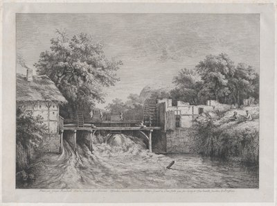 The Watermill, after a Painting by Ruisdaël by Jean Jacques de Boissieu