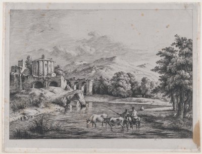 View of the Temple of Vesta, 1774 by Jean Jacques de Boissieu