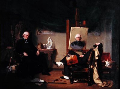 The Painter and his Model by Jean Jalabert