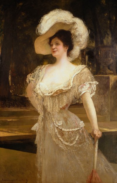 A Portrait of Mrs by Jean Joseph Benjamin Constant