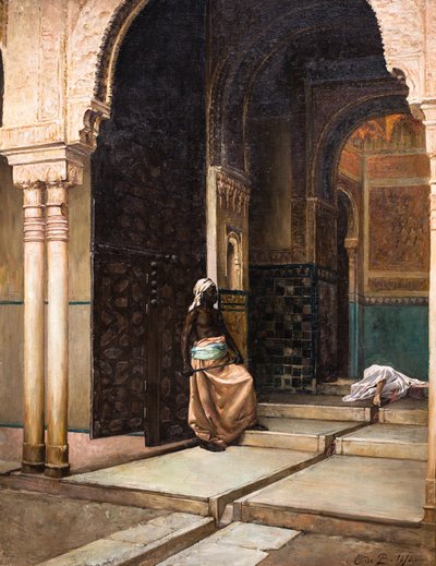 The Execution Stage at the Alhambra in Granada by Jean Joseph Benjamin Constant