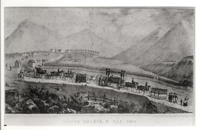The Funeral Cortege of Napoleon Bonaparte at Saint Helena by Jean Joseph Benjamin Constant