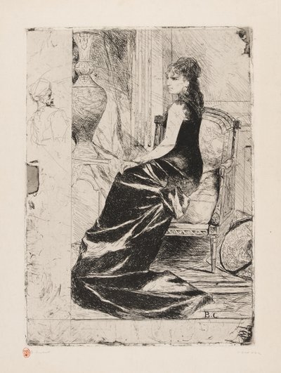 Woman in Black by Jean Joseph Benjamin Constant