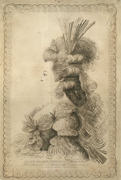 Portrait of Marie Antoinette, Archduchess of Austria and Queen by Jean Joseph Bernard