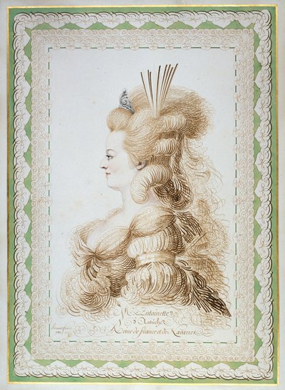 Portrait of Marie Antoinette, Archduchess of Austria and Queen of France, 1780 by Jean Joseph Bernard