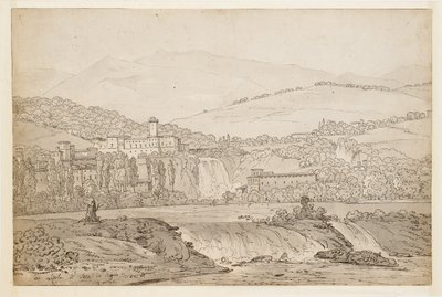 View of Isola di Sora, near Naples by Jean Joseph Bidault