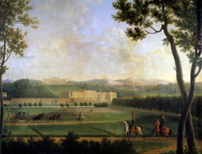 View of the Imperial Palace of Schonbrunn, Vienna Austria (detail) by Jean Joseph Bidault