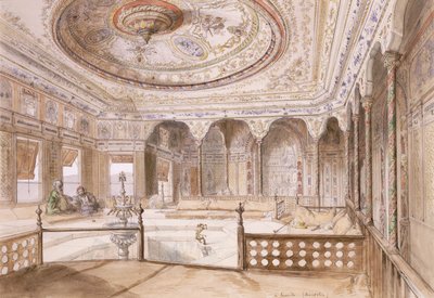 An Interior of a Palace at Uyne by Jean Joseph Bonaventure Laurens