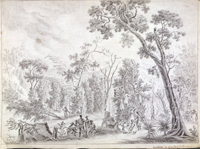 Harvesting Cloves in La Reunion, early nineteenth century by Jean Joseph Patu de Rosemont