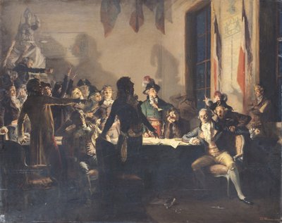 The Night of the 8th and 9th Thermidor, 27th to 28th July 1794 by Jean Joseph Weerts