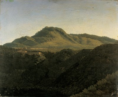 A View of the Roman Campagna, with Lake Nemi by Jean Joseph Xavier Bidauld