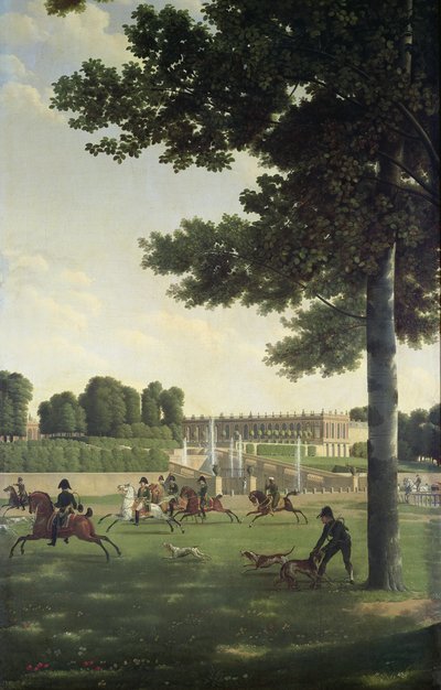 The Open Space in Front of the Grand Trianon, 1810 by Jean Joseph Xavier Bidauld