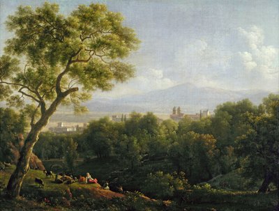 View of Frascati by Jean Joseph Xavier Bidauld