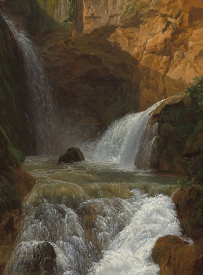 View of the Waterfalls at Tivoli by Jean Joseph Xavier Bidauld