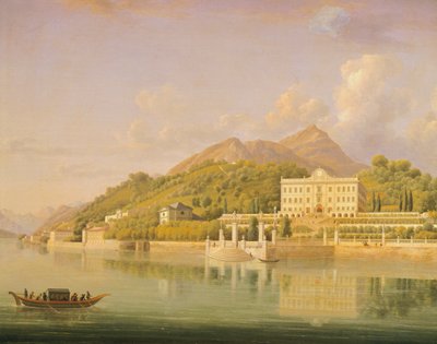 Villa Carlotta in Tremezzo on Lake Como by Jean Joseph Xavier Bidauld