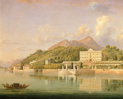 Villa Carlotta in Tremezzo on Lake Como, by Jean Joseph Xavier Bidauld by Jean Joseph Xavier Bidauld