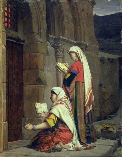 Christian Women at the Tomb of the Virgin, 1871 by Jean Jules Antoine Lecomte du Nouy