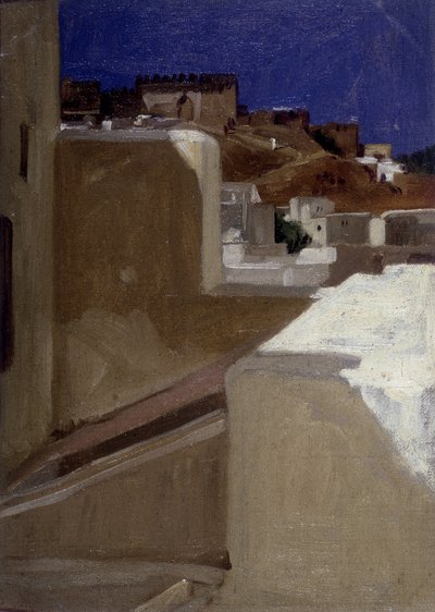 View of the Casbah from My Terrace by Lecomte du Nouy, Tangier by Jean Jules Antoine Lecomte du Nouy