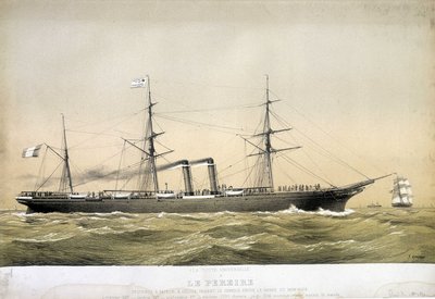 The Pereire liner was steamer and helice serving between Le Havre and New York and 1868 between Brest and New York. 
