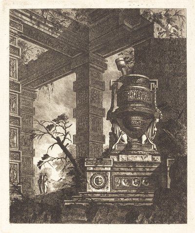 Vase Supported by Two Sphinxes by Jean Laurent Legeay