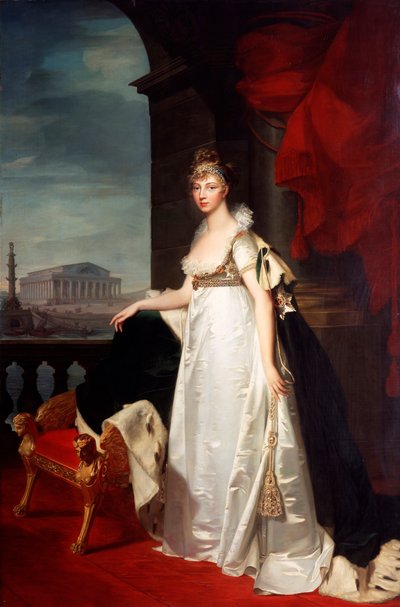Portrait of Empress Elizabeth Alexeievna by Jean Laurent Monnier