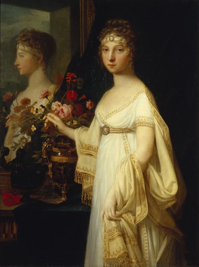 Portrait of Empress Elizabeth Alexeievna, Princess Louise of Baden by Jean Laurent Monnier