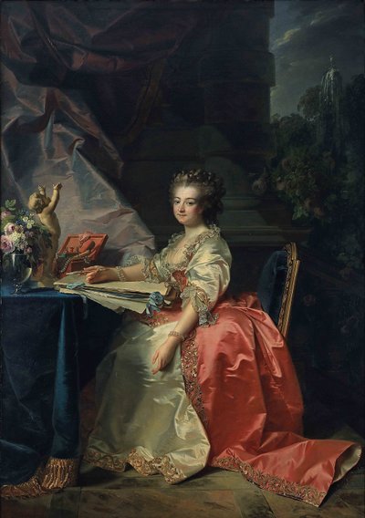 Portrait of Marie Louise of Savoy, Princess of Lamballe by Jean Laurent Mosnier