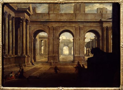 View of an Imaginary Palace by Jean Lemaire