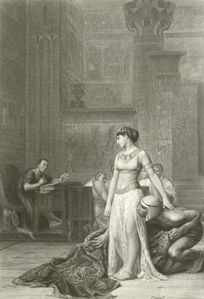 Cleopatra and Caesar by Jean Leon (after) Gerome