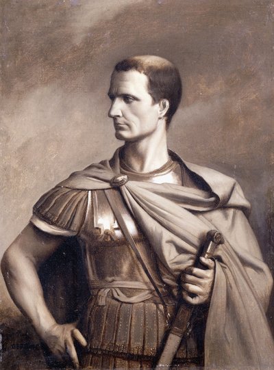 Portrait of Julius Caesar, half-length by Jean Leon Gerome