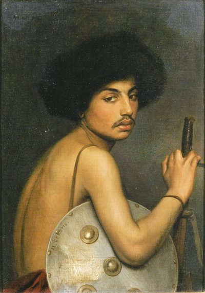 Bisharin Warrior, 1872 by Jean Leon Gerome