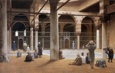 Interior of Mosque in 1870 by Jean Leon Gerome by Jean Leon Gerome