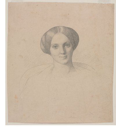 Portrait Head of a Woman by Jean Leon Gerome